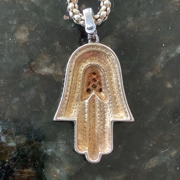 Itaor gold plated Sterling chain with Hamsa pendant - Picture 3 of 5